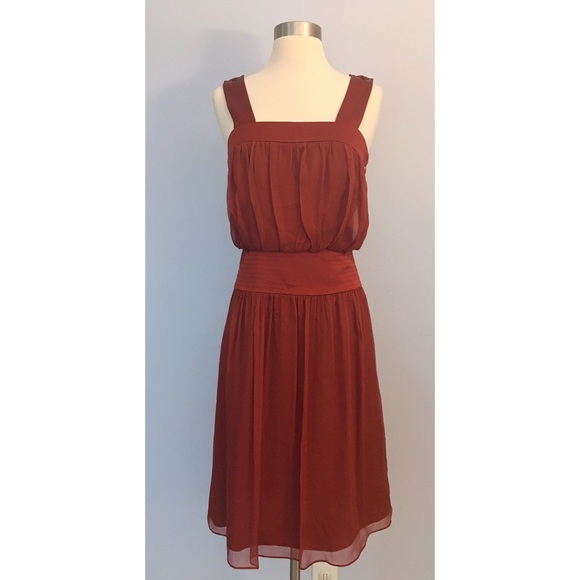 Laundry By Shelli Segal Dresses & Skirts - Laundry By Shelli Segal Silk Rust Color Dress NWT